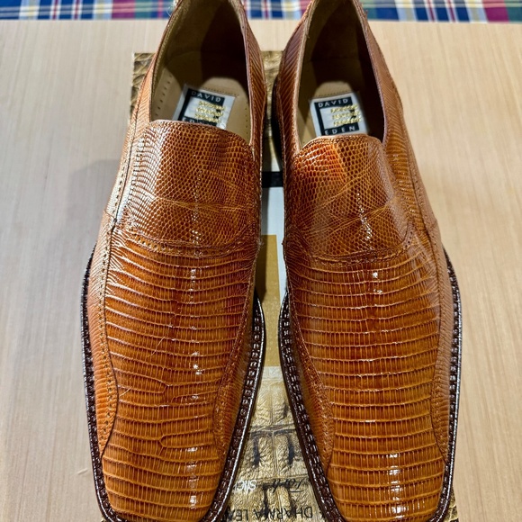 David Eden Teju Lizard slip ons